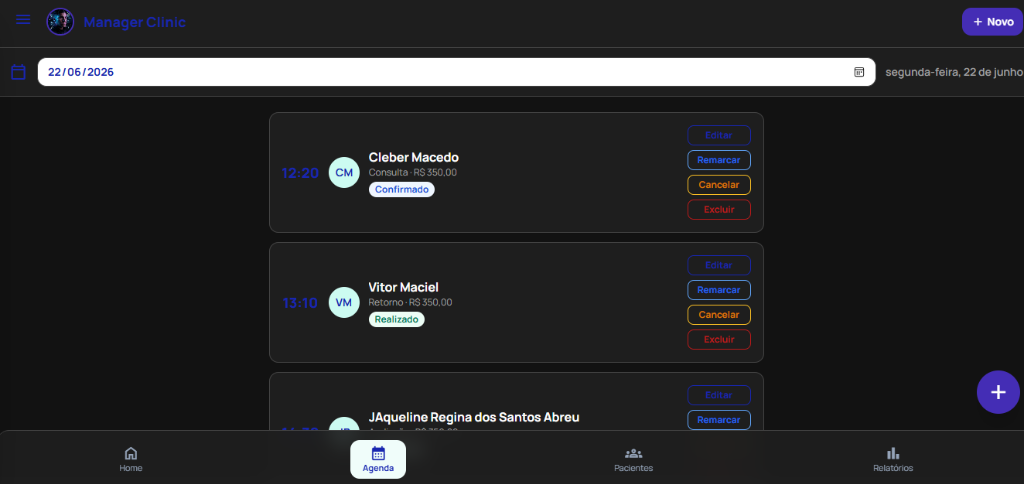 Manager Clinic Agenda